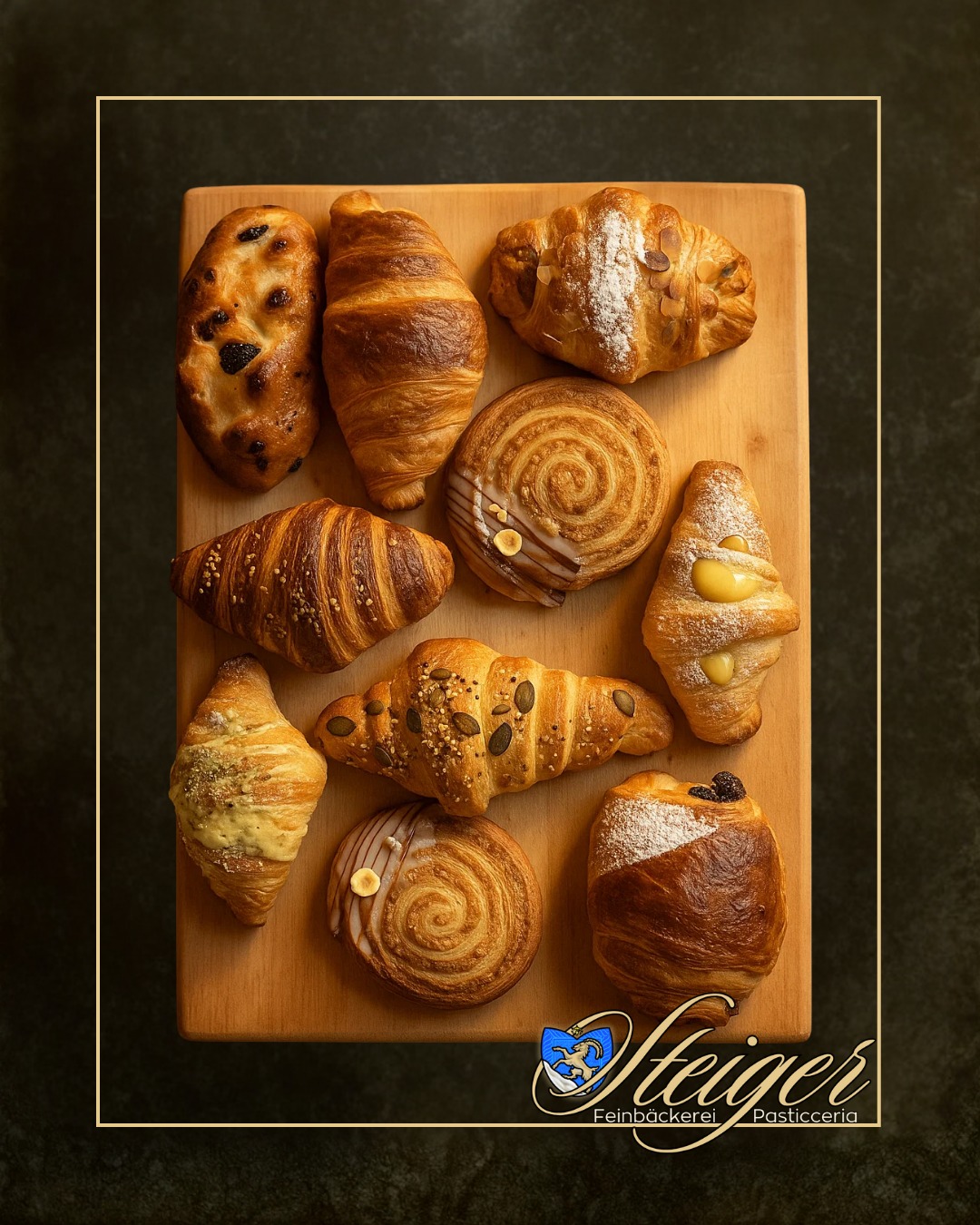 Knusprig, zart, unwiderstehlich 🥐✨
Starte deinen Tag mit unserer handgemachten Frühstücksauswahl: Buttrige Croissants, weiche Schnecken & süsse Teilchen, täglich frisch gebacken.
⠀
Komm früh vorbei und schnapp dir dein Lieblingsstück, bevor es weg ist! 😉

#FeinbäckereiPasticceriaSteiger #BaselFrühstück #FrischGebacken #CroissantLovers #Viennoiserie #BaselCafés #HandgemachtMitLiebe #BäckereiBasel #Erlenmattquartier