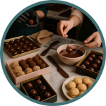 praline, tartufi e amaretti